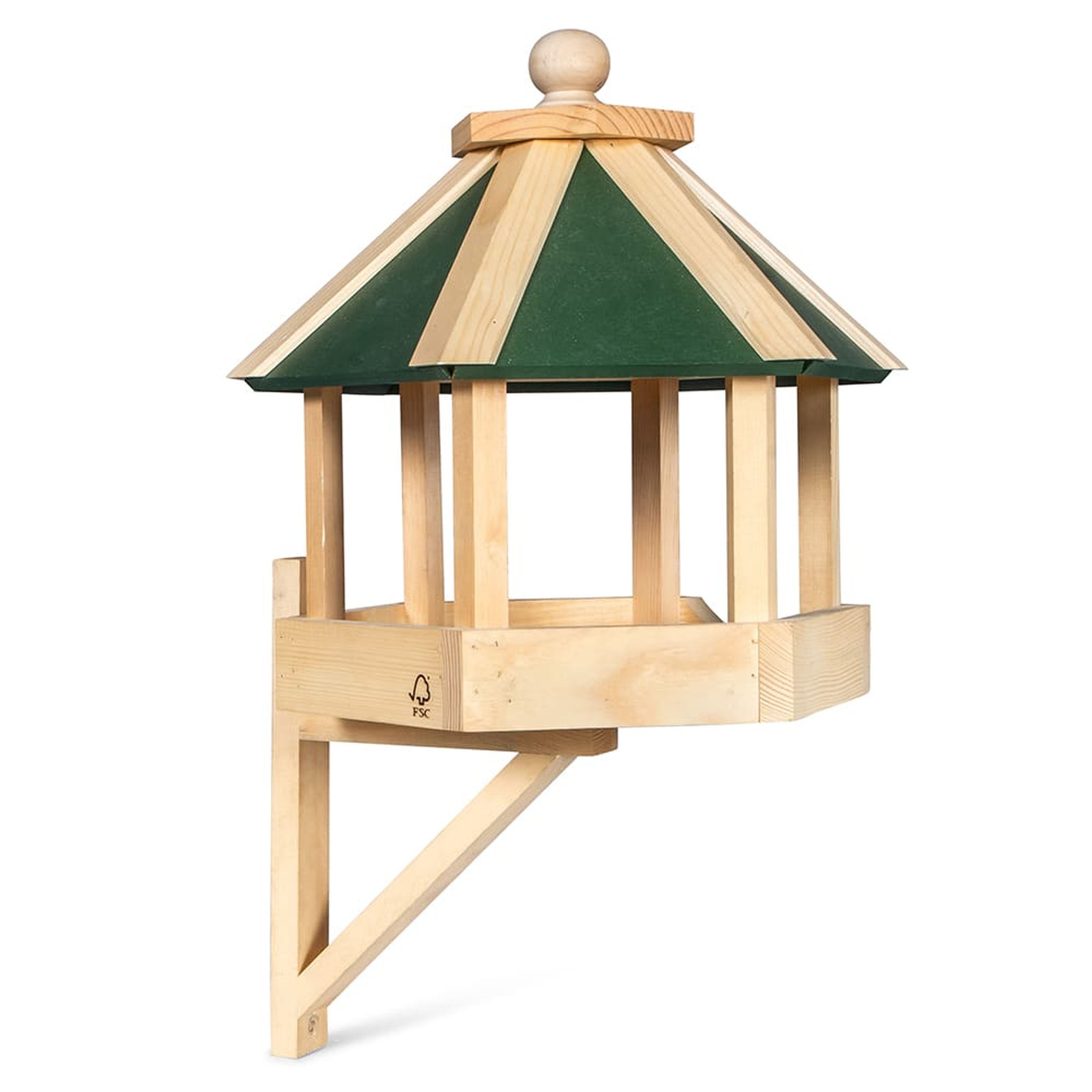 Futterhaus Penn (grünes Dach) | CJ Wildlife